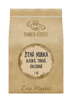 Žitná mouka hladká, tmavá, chlebová 1kg Žitná mouka hladká, tmavá, chlebová 1kg
