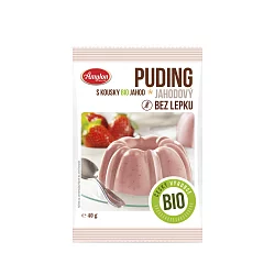 Jahodový puding bez lepku BIO 40 g Jahodový puding bez lepku BIO 40 g